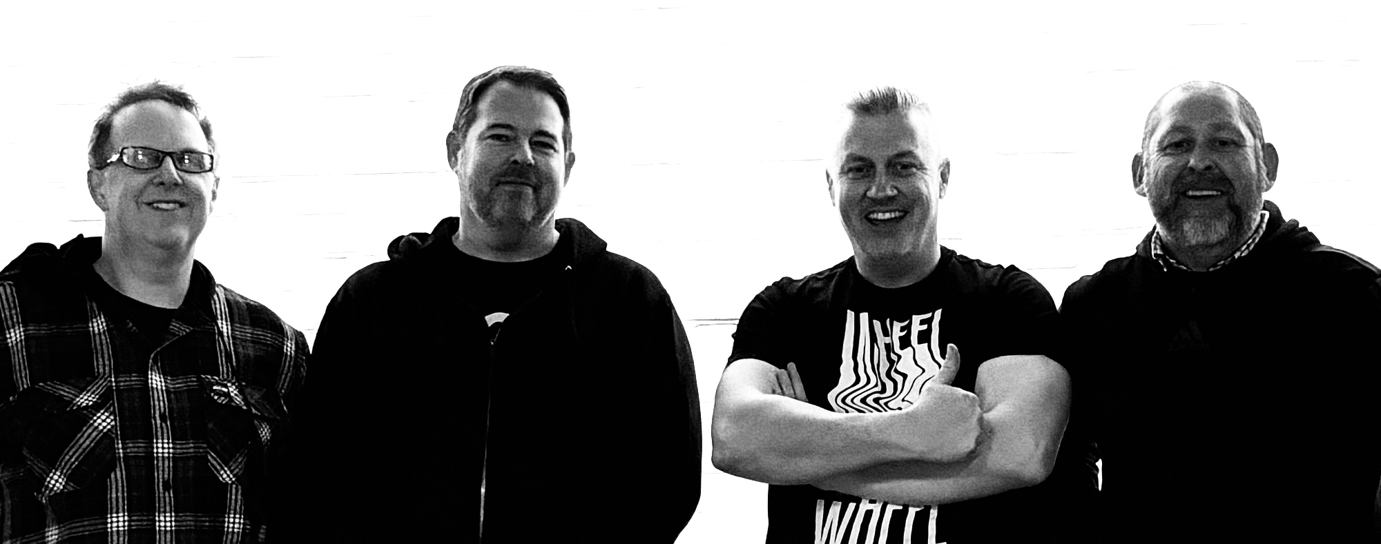 Zero Hour black and white band photo